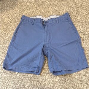 Peter Millar Blue Flat Front Shorts